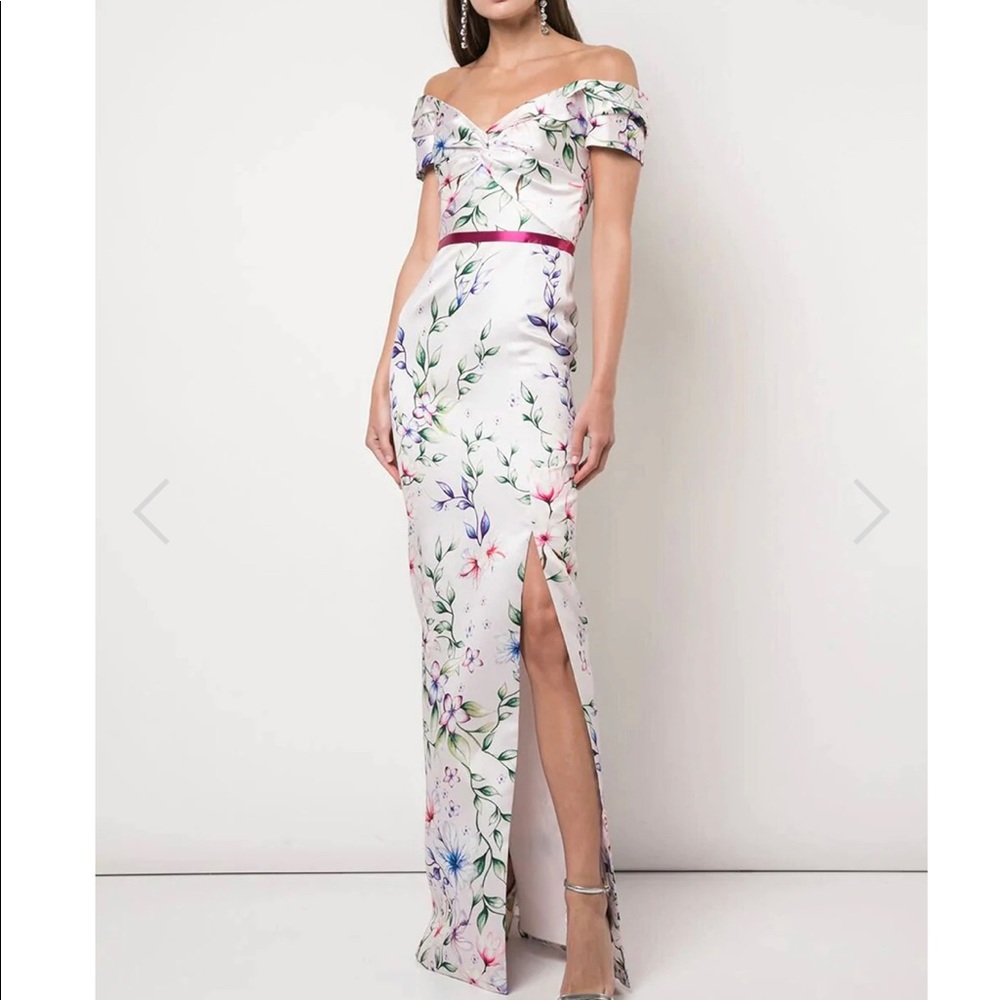 Marchesa Off The Shoulder Dress